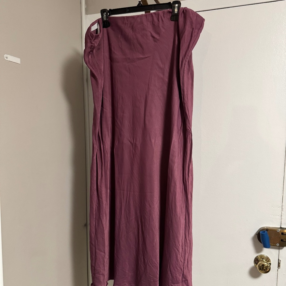 Anthropologie Lilac Bias Cut Satin Skirt 3x